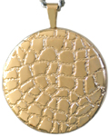L1014 reptile stock round locket