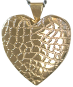 L6004 reptile stock 25mm heart locket