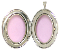 open 25mm oval locket