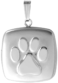 cushion square pet paw locket