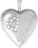 L5150CR crystal stone cremation locket