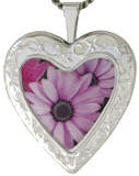 L5198 pink daisies locket