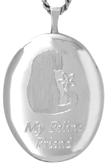 L8020 feline friend cat locket