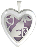 L5220 overlay locket with dog
