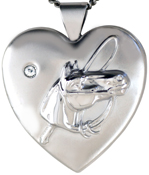 embossed equestrian horse locket