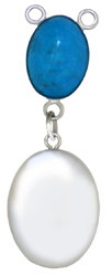 turquoise stone with oval locket
