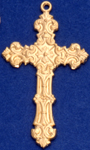 C281 gold medium fancy cross