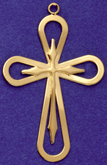 C287 fancy gold cross