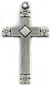 C77 small fancy sterling cross