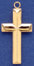 C426 channel cross with stones