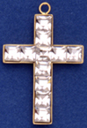 C428 channel cross with stones