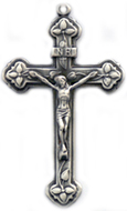 C438 large fancy crucifix necklace