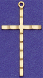 C332 large gold plain cross