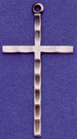C332 sterling large plain cross