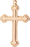 C523 gold plain cross