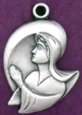 C532 sterling praying mary medal