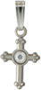 C1125 small cross with stone center